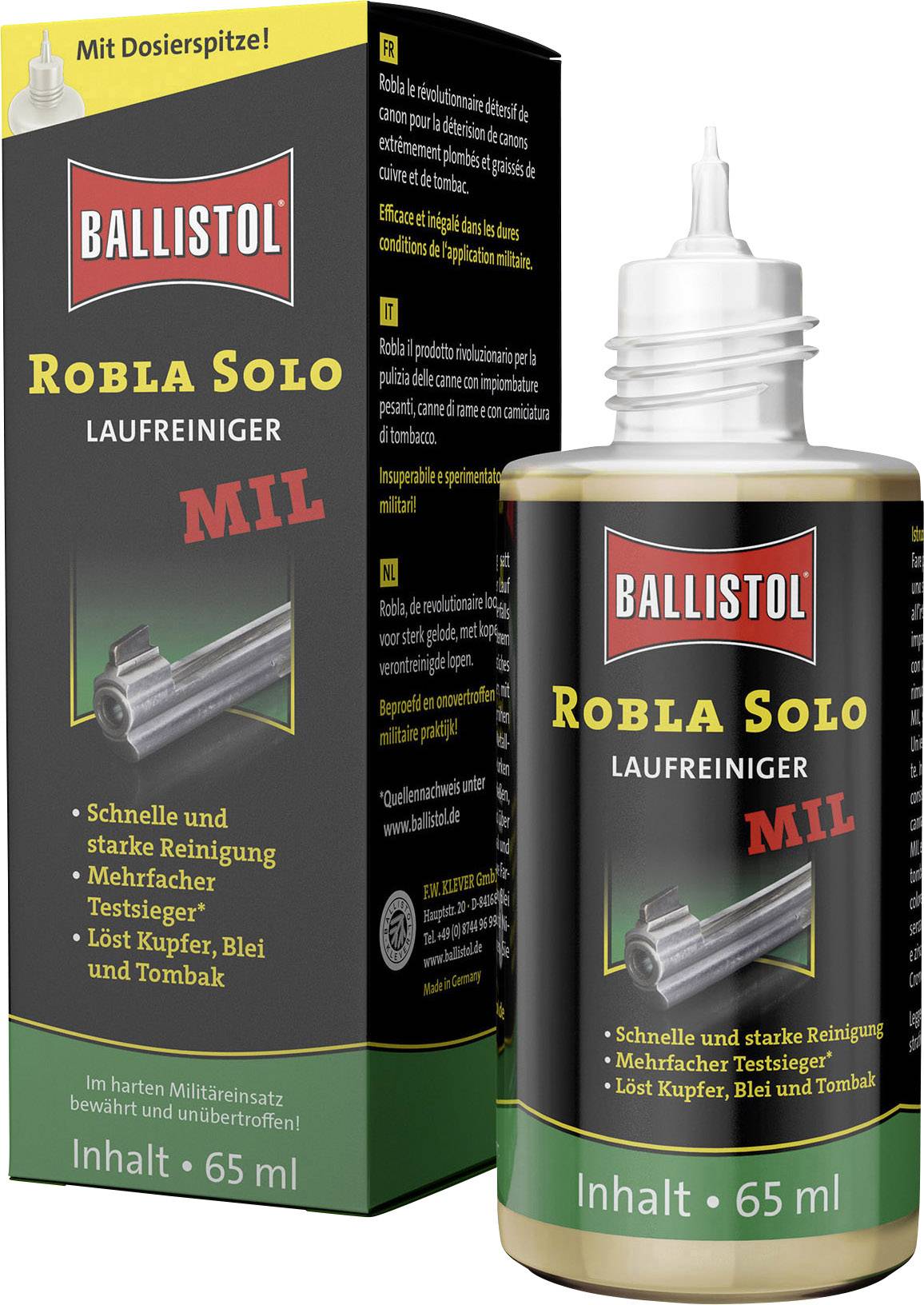 Ballistol 23532 Robla Solo Mil Laufreiniger 65 ml
