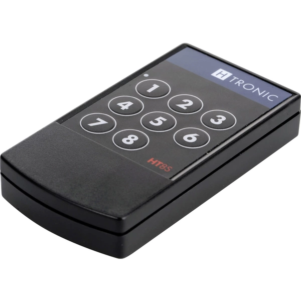 H-Tronic HT8S Funksender 8-Kanal Frequenz 868.35 MHz, 869.05 MHz, 869.55 MHz 3 V Reichweite max. H-Tronic HT8S Funksender 8-Kanal Frequenz 868.35 MHz, 869.05 MHz, 869.55 MHz 3 V Reichweite max.