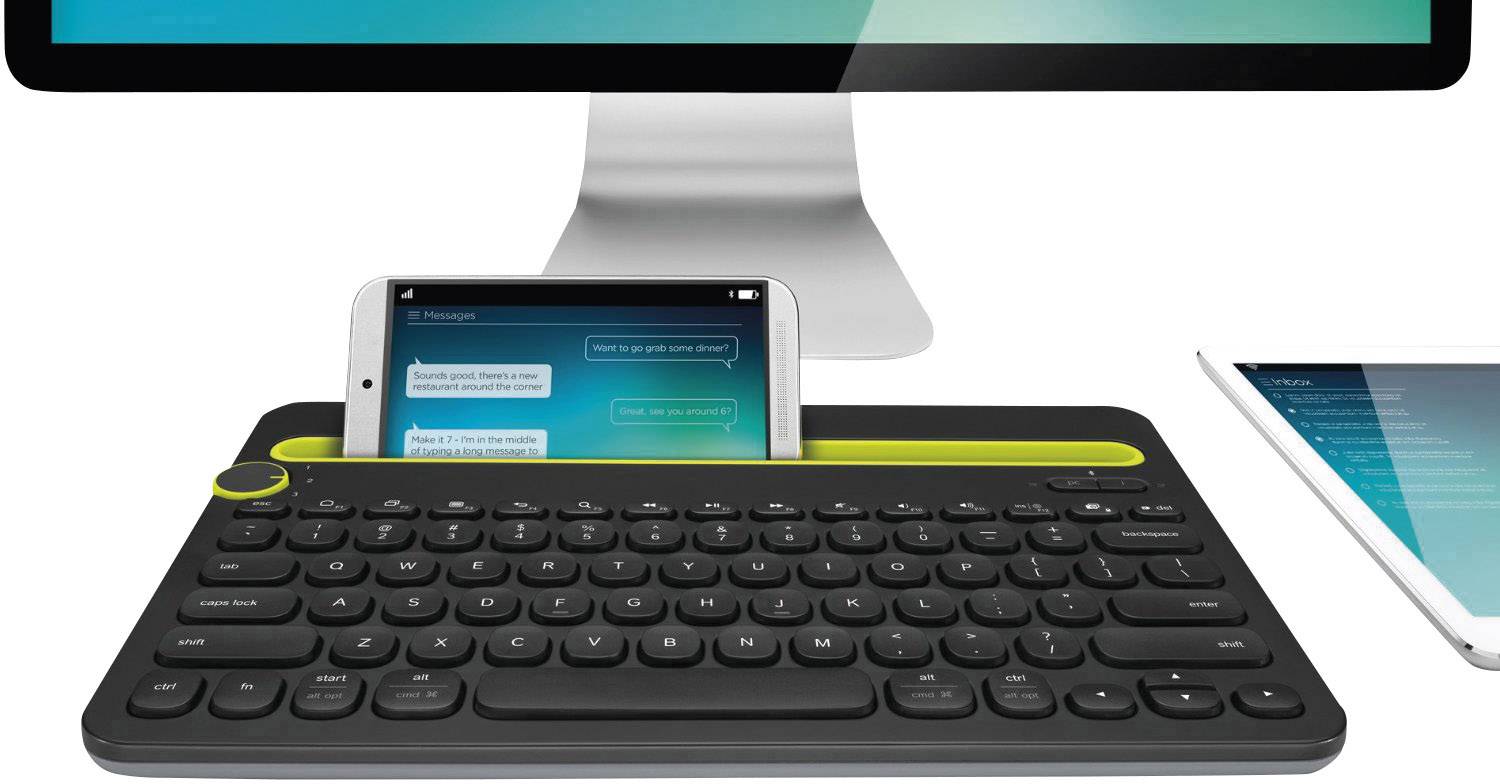 Logitech K480 Tablet-Tastatur Passend für Marke (Tablet): Universal Android™, Apple iOS®, Windows®, Mac OS®
