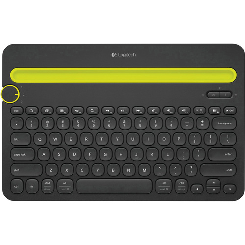 Clavier pour tablette Logitech K480 Adapté pour marque (tablette): Universel Android™, Apple iOS®, Windows®, Mac OS® noir