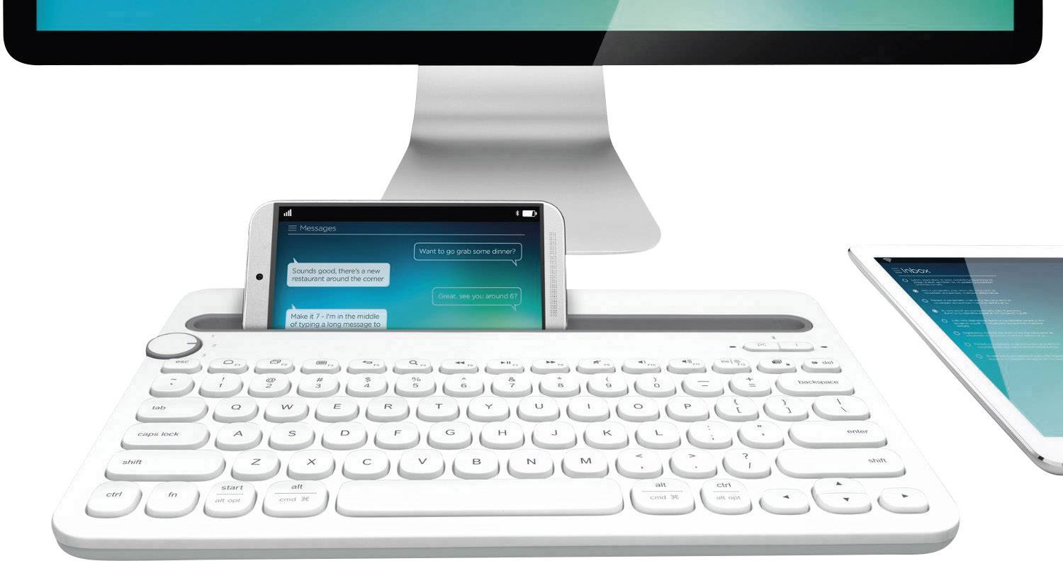 Logitech K480 Tablet-Tastatur Passend für Marke (Tablet): Universal Android™, Apple iOS®, Windows®, Mac OS®