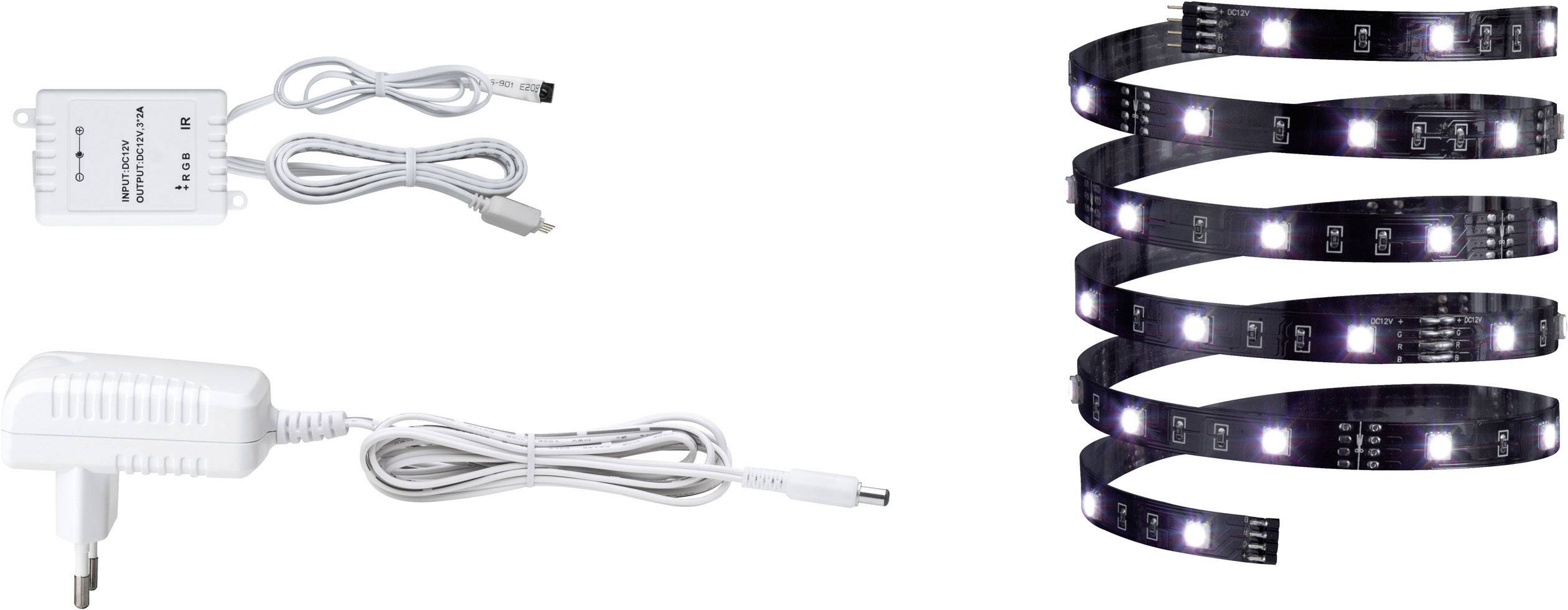 Paulmann YourLED ECO 70430 LED-Streifen-Basisset mit Stecker 12V 3m RGB 1St.