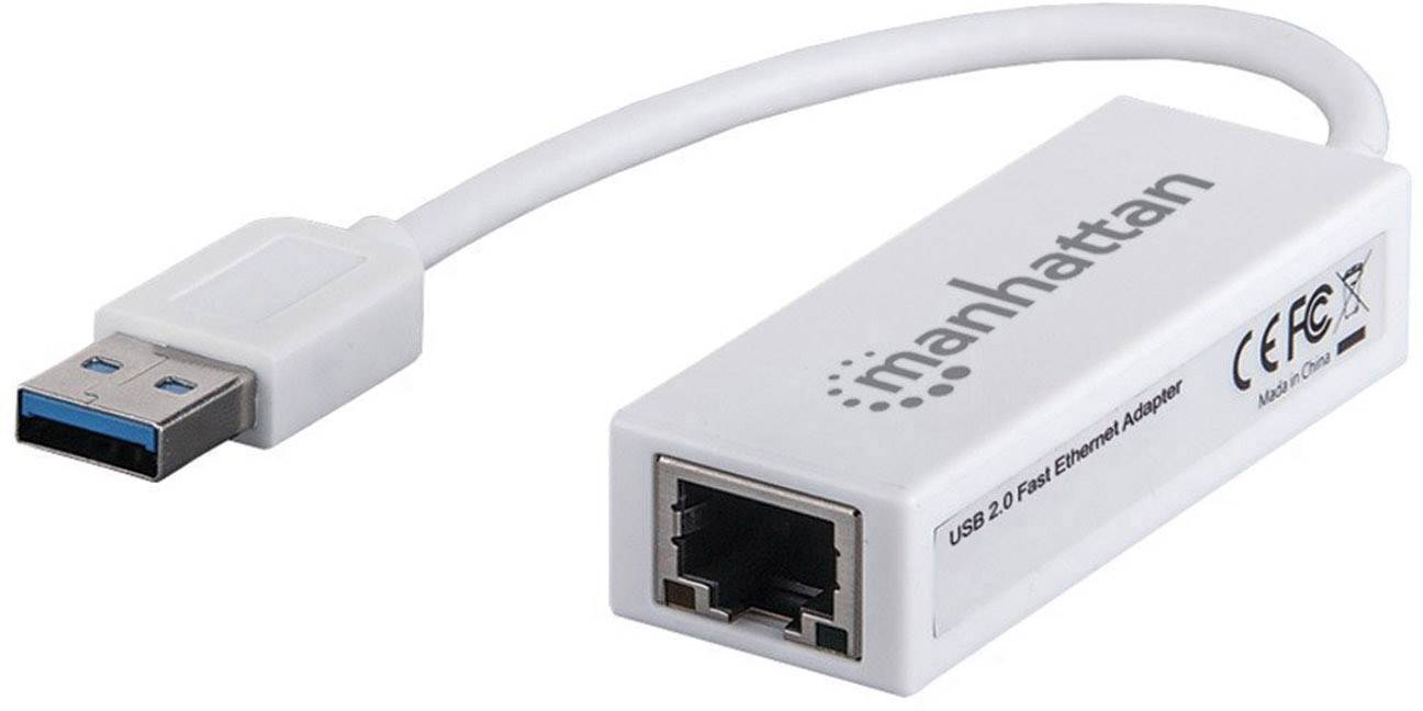 Manhattan Fast Ethernet Adapter Netzwerkadapter 100 MBit/s USB 2.0