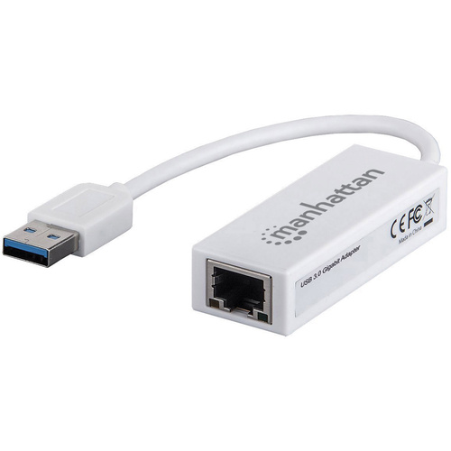 Manhattan Gigabit Ethernet Adapter Netzwerkadapter 1 GBit/s USB 3.2 Gen 1 (USB 3.0)