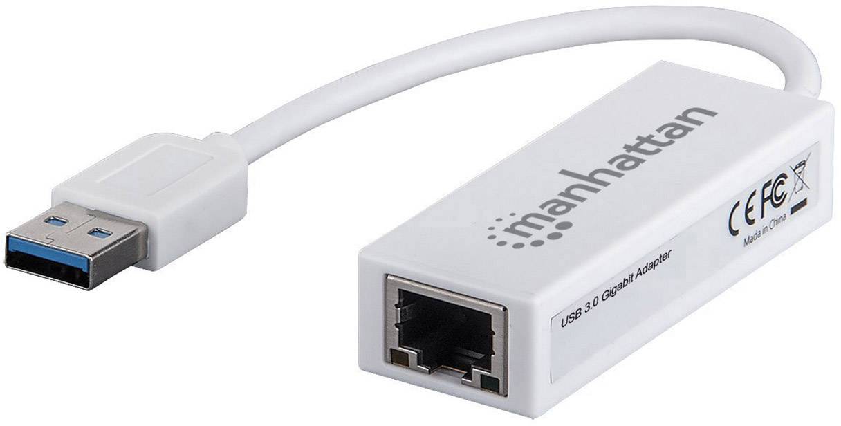 Manhattan Gigabit Ethernet Adapter Netzwerkadapter 1 GBit/s USB-A (USB 3.2 Gen 1)
