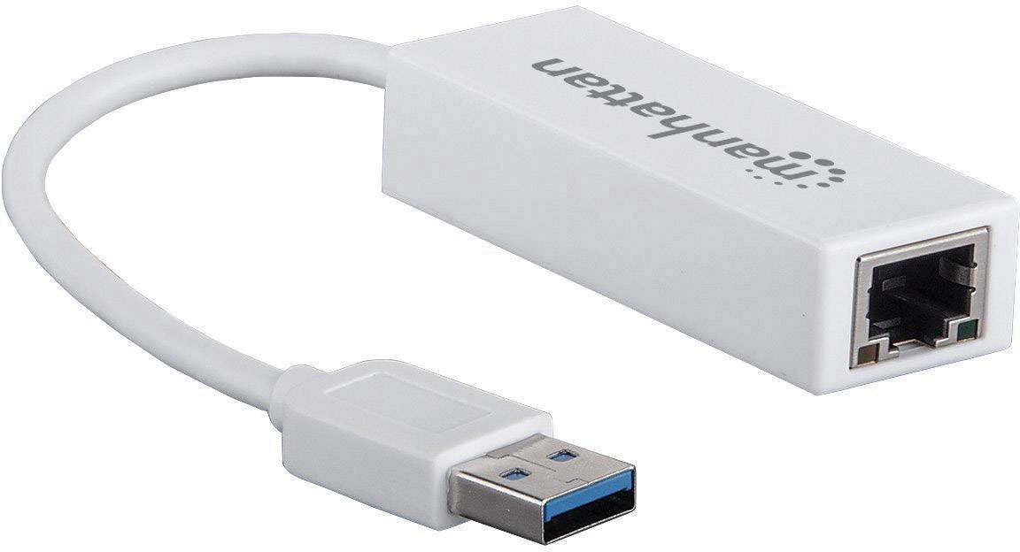 Manhattan Gigabit Ethernet Adapter Netzwerkadapter 1 GBit/s USB 3.2 Gen 1 (USB 3.0)
