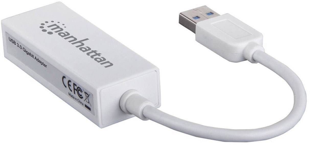 Manhattan Gigabit Ethernet Adapter Netzwerkadapter 1 GBit/s USB 3.2 Gen 1 (USB 3.0)