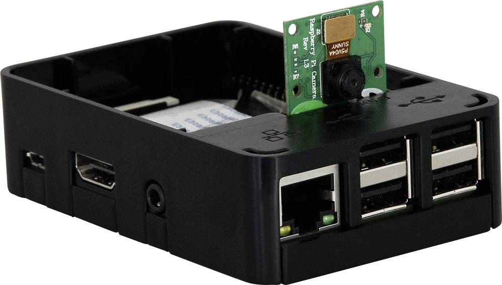 RB-Case+02B SBC-Gehäuse Passend für: Raspberry Pi Schwarz