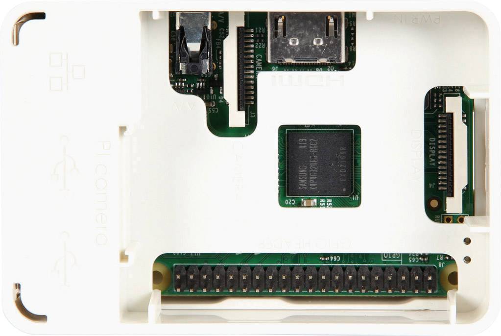 RB-Case+02W SBC-Gehäuse Passend für: Raspberry Pi Weiß