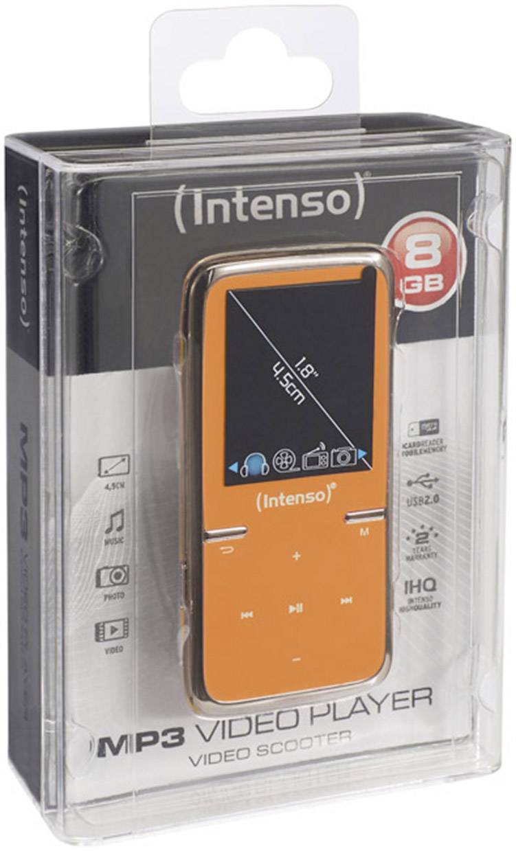 INTENSO VIDEO SCOOTER ORANGE 8GB