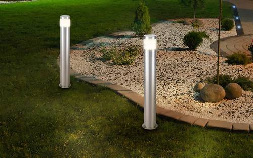 Riva HY0002PSH-4/ 573c4 LED-Standleuchte 10.5W Edelstahl; Energieeffizienzklasse: A+