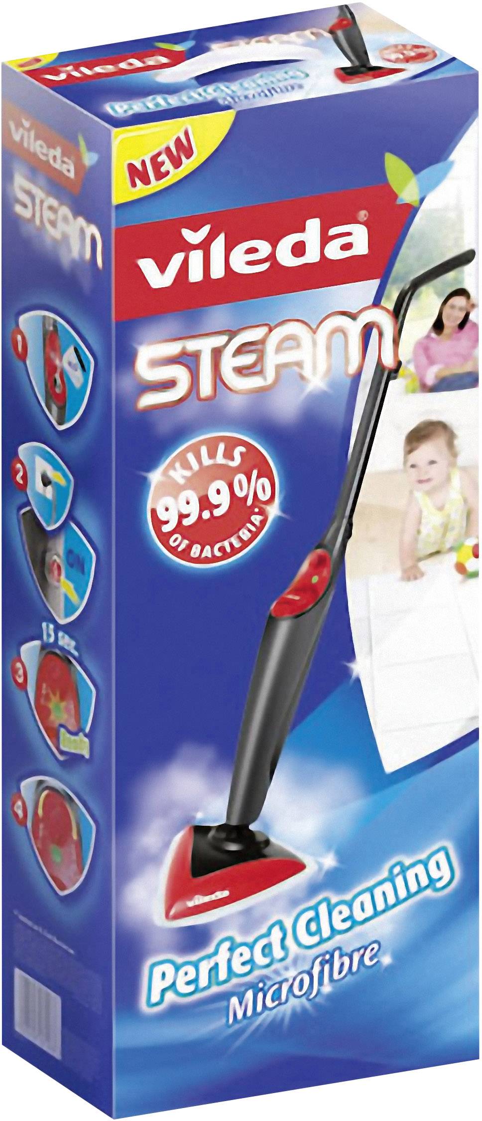 Vileda Vileda Steam Dampfreiniger inkl. 4 Ersatzbezüge 1 St. 147509
