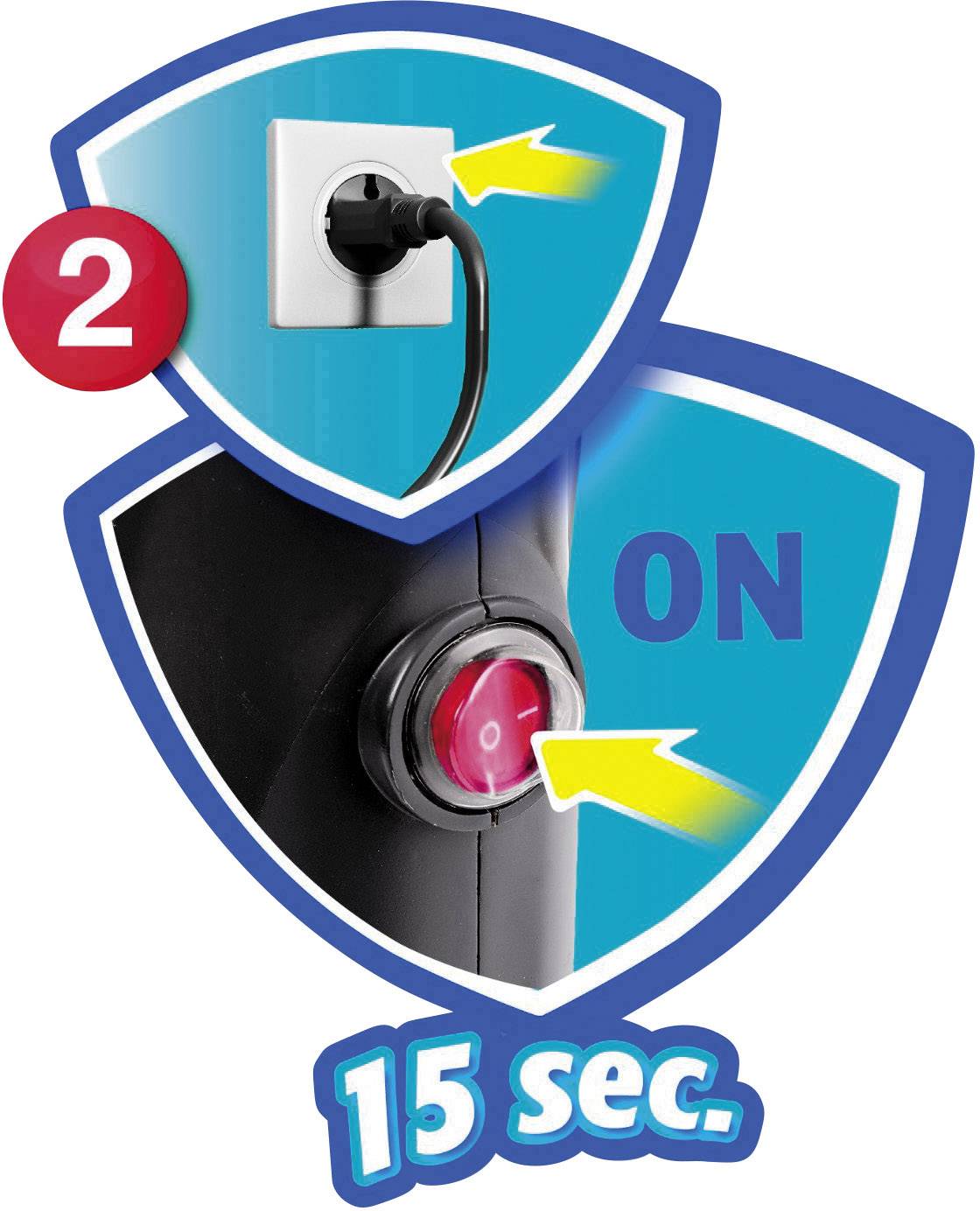 Vileda Steam Dampfreiniger inkl. 2 Ersatzbezüge