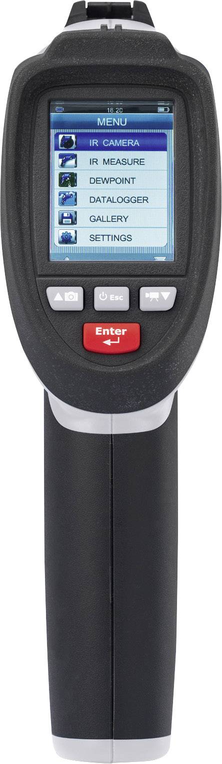 VOLTCRAFT IR-1600 CAM Infrarot-Thermometer Optik 50:1 -50 - +1600°C Pyrometer, Echtbildanzeige