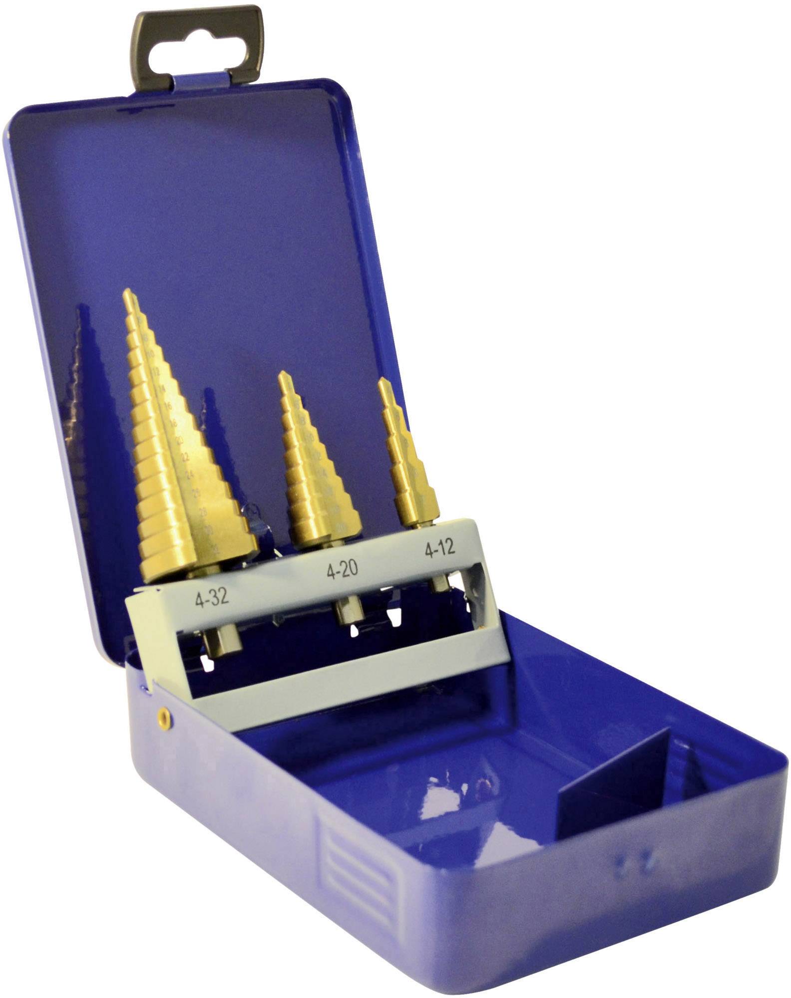 X4 Tools 700186 HSS Stufenbohrer-Set 3teilig 4 - 12 mm, 4 - 20mm Zylinderschaft 1 Set