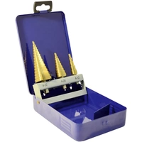 X4 Tools 700186 HSS Stufenbohrer-Set 3teilig 4 - 12 mm, 4 - 20mm Zylinderschaft 1 Set X4 Tools 700186 HSS Stufenbohrer-Set 3teilig 4 - 12 mm, 4 - 20mm Zylinderschaft 1 Set