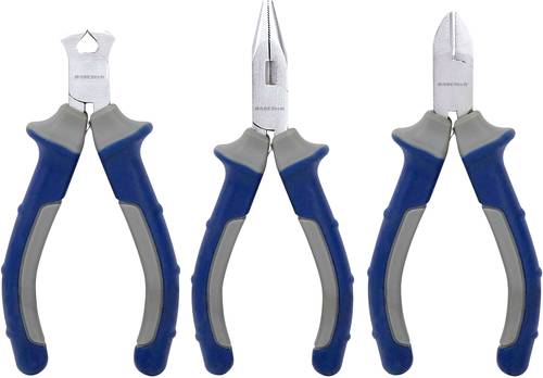 1275371 Elektronik- u. Feinmechanik Zangen-Set 3teilig