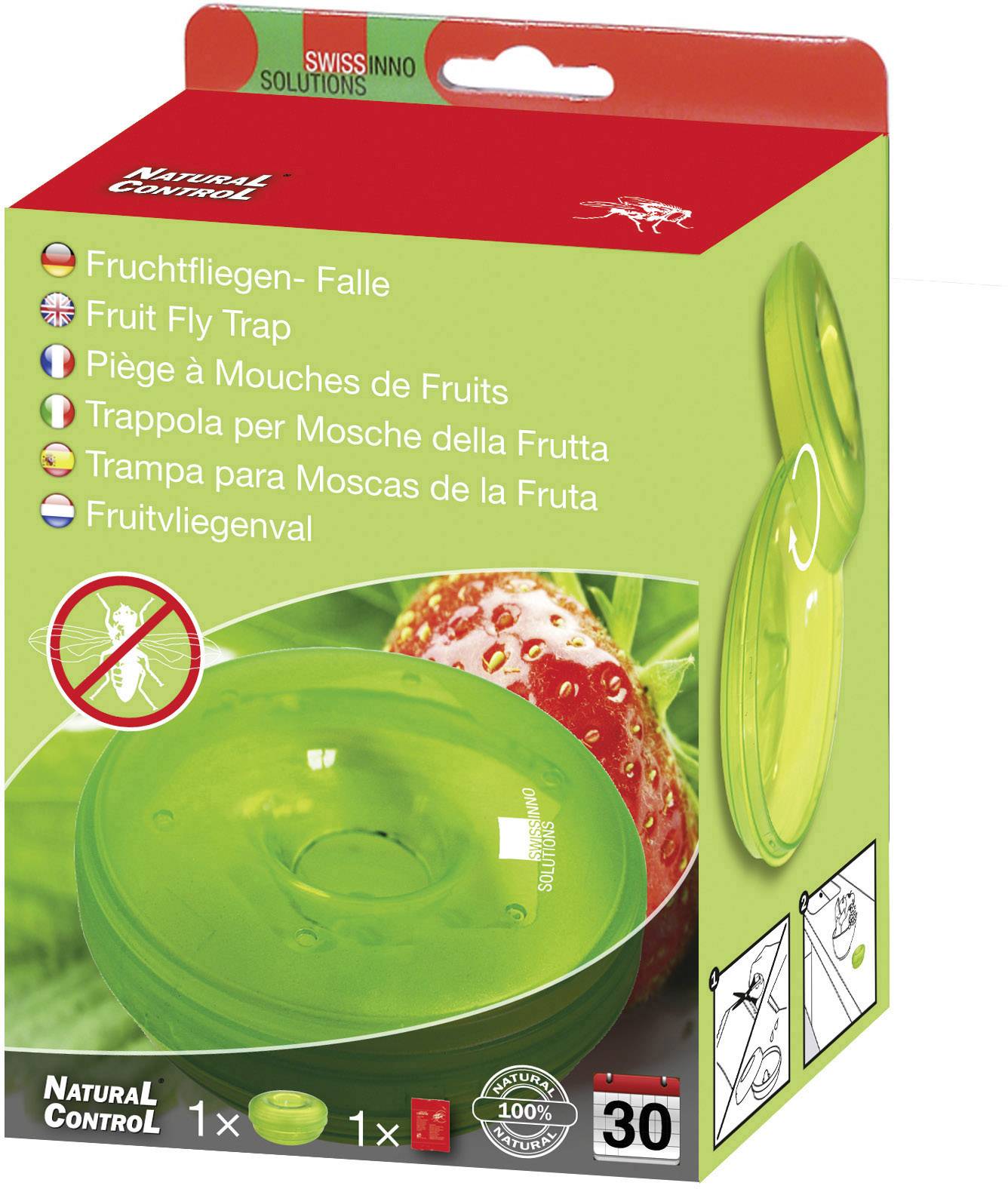 Swissinno Drosophilidae 1 237 231 Fliegenfalle Lockstoff Grün (transparent) 1 St.