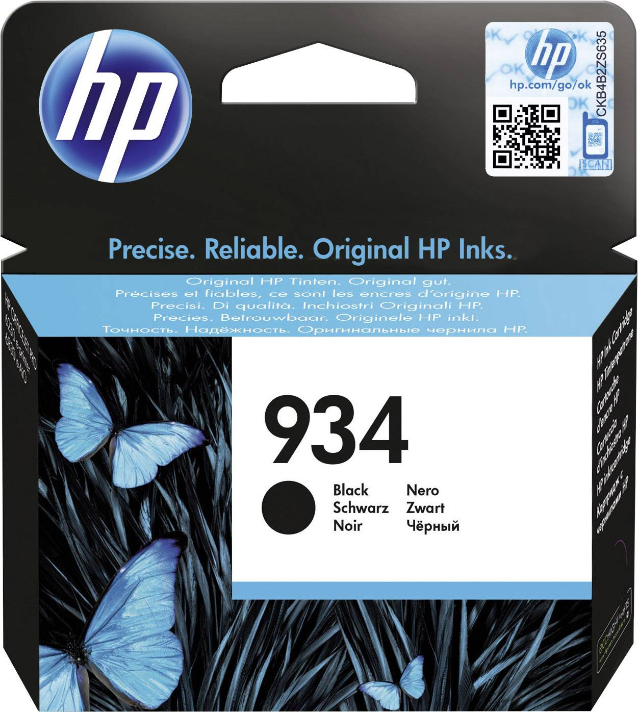 HP 934 - Schwarz - original - Tintenpatrone - für Officejet 6812, 6815, 6820