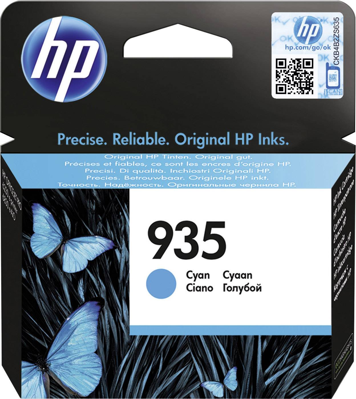 HP 935 - Cyan - original - Tintenpatrone - für Officejet 6812, 6815, 6820