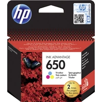 HP Druckerpatrone 650 Original Cyan, Magenta, Gelb CZ102AE HP Druckerpatrone 650 Original Cyan, Magenta, Gelb CZ102AE