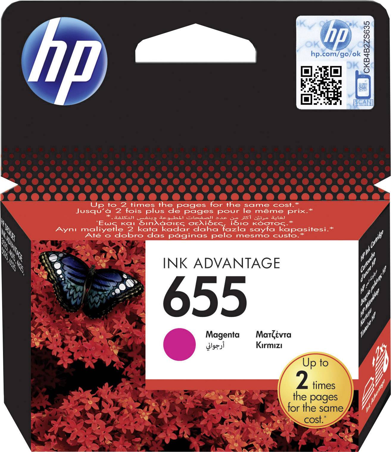 HP Druckerpatrone 655 Original Magenta CZ111AE