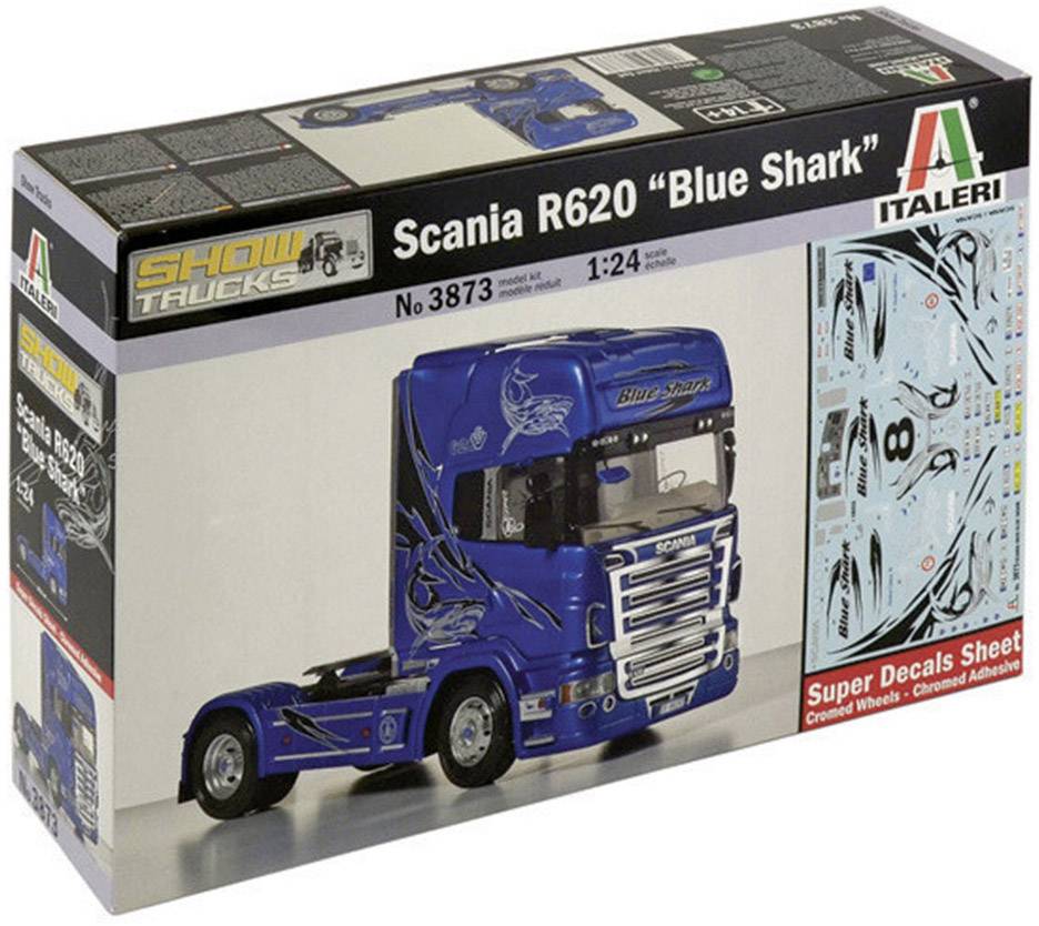 1:24 LKW SCANIA R620 BLUE SHARK BAUSATZ