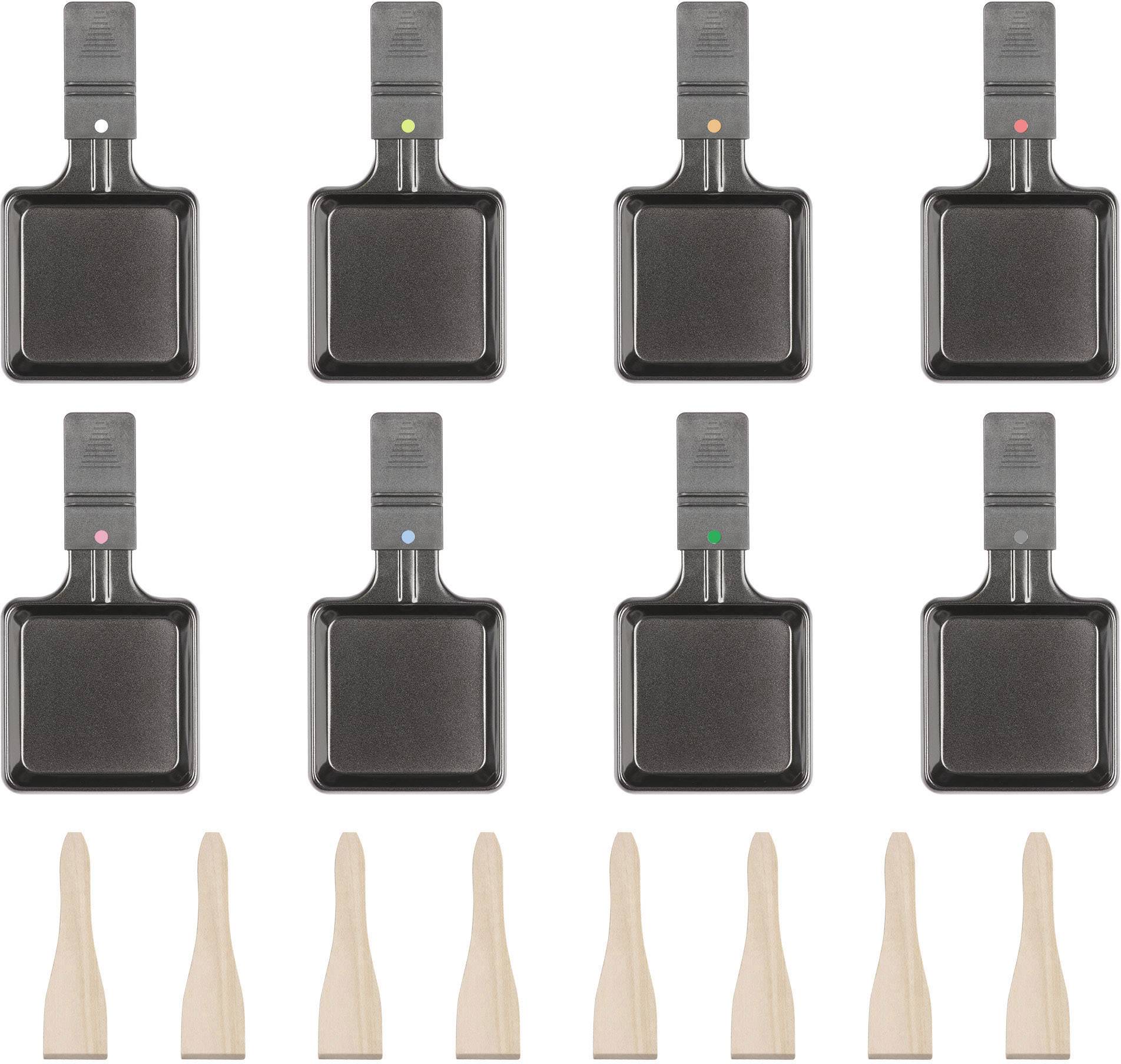 Clatronic RG 3518 Raclette 8 Pfännchen Schwarz