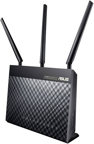 Asus DSL-AC68U WLAN Router mit Modem Integriertes Modem: VDSL, ADSL2+, ADSL 5GHz, 2.4GHz 1.9 GBit/s