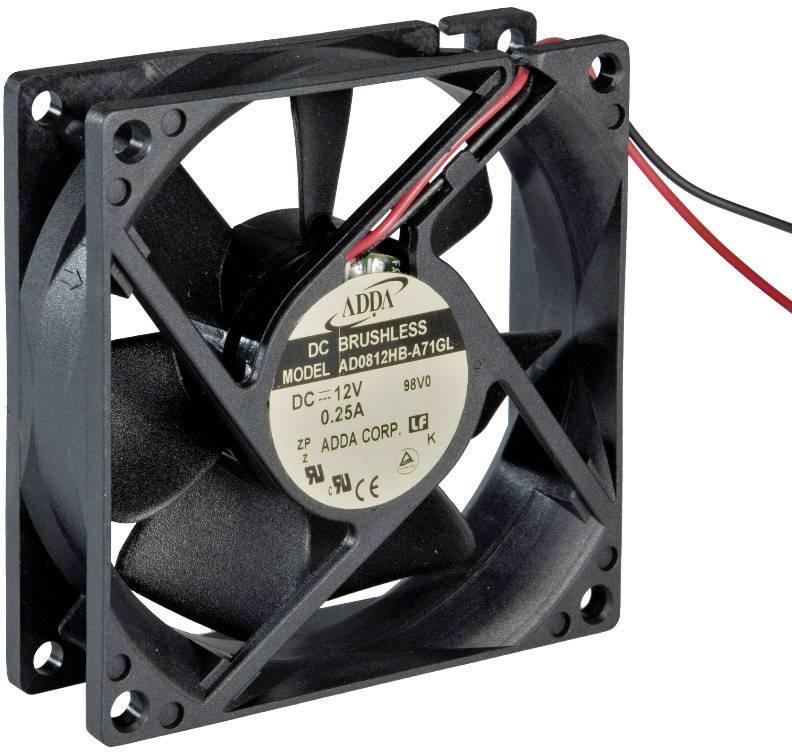 ADDA AD0812HB-A71GL Axiallüfter 12 V/DC 68.4 m³/h (L x B x H) 80 x 80 x 25 mm