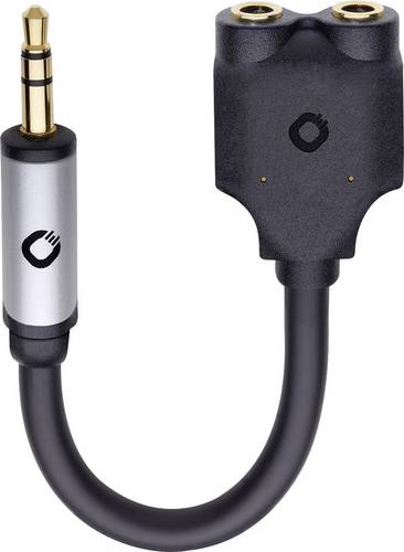 Oehlbach i-Jack AD 35/235 Klinke Audio Y-Adapter [1x Klinkenstecker 3.5mm - 2x Klinkenbuchse 3.5 mm]
