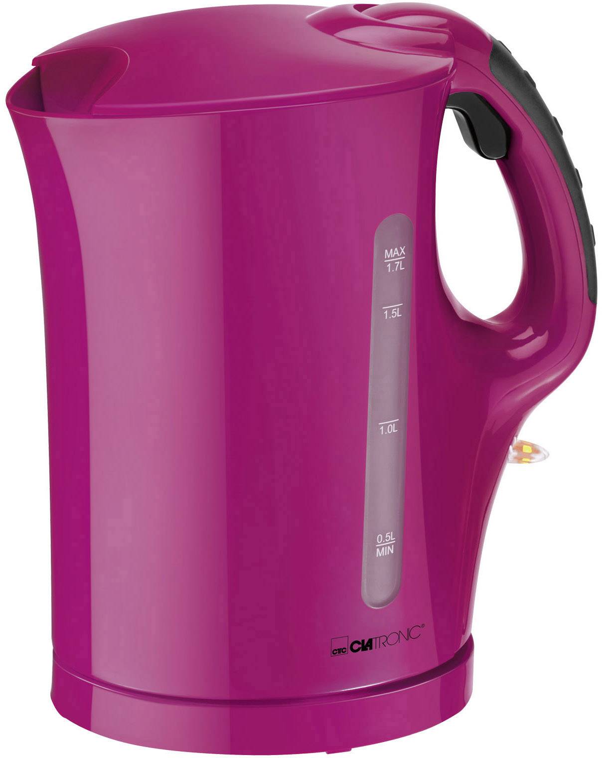 Clatronic WK 3445 Wasserkocher schnurlos Brombeer