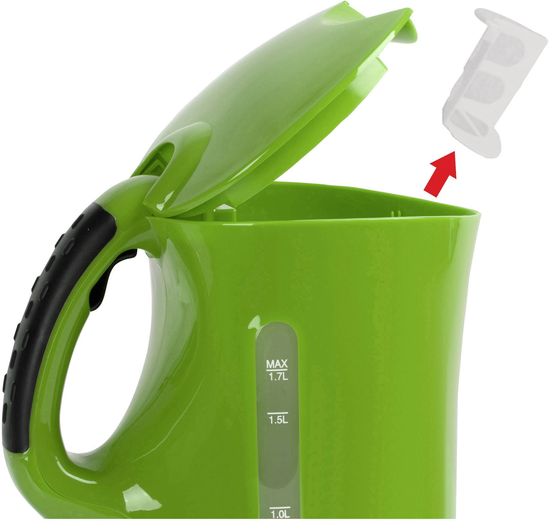 Clatronic WK 3445 Wasserkocher schnurlos Grün