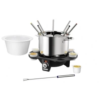 Unold Elegance Fondue 1000W mit manueller Temperatureinstellung Edelstahl, Schwarz Unold Elegance Fondue 1000W mit manueller Temperatureinstellung Edelstahl, Schwarz