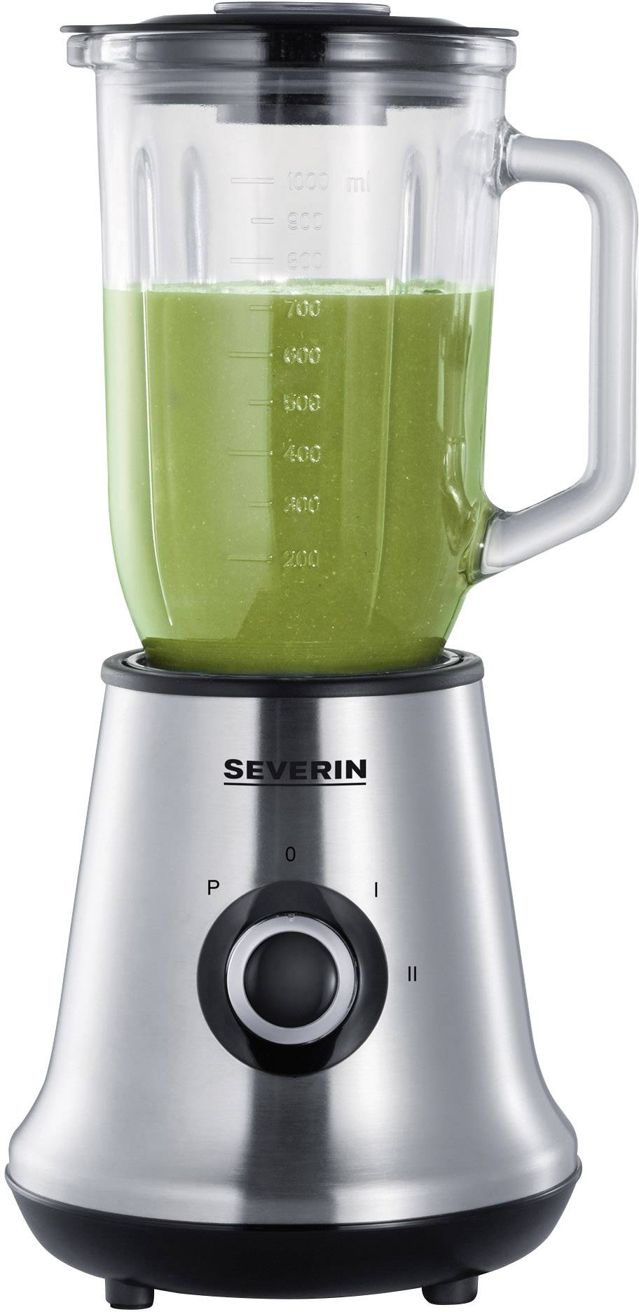 Severin SM 3737 Smoothie-Maker 500W Edelstahl (gebürstet), Schwarz
