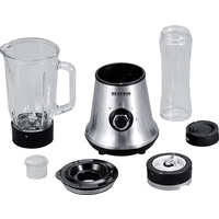 Severin SM 3737 Smoothie-Maker 500W Edelstahl (gebürstet), Schwarz Severin SM 3737 Smoothie-Maker 500W Edelstahl (gebürstet), Schwarz