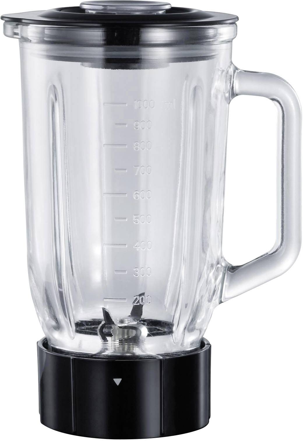 Severin SM 3737 Smoothie-Maker 500W Edelstahl (gebürstet), Schwarz