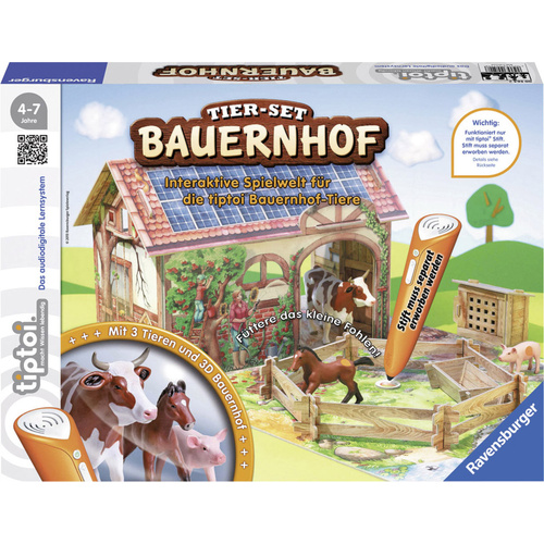 Ravensburger tiptoi® Tier-Set Bauernhof