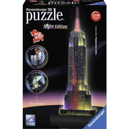 Ravensburger 3D Puzzle Empire State Building at night. 12566 Empire State Building bei Nacht 1 pc(s)