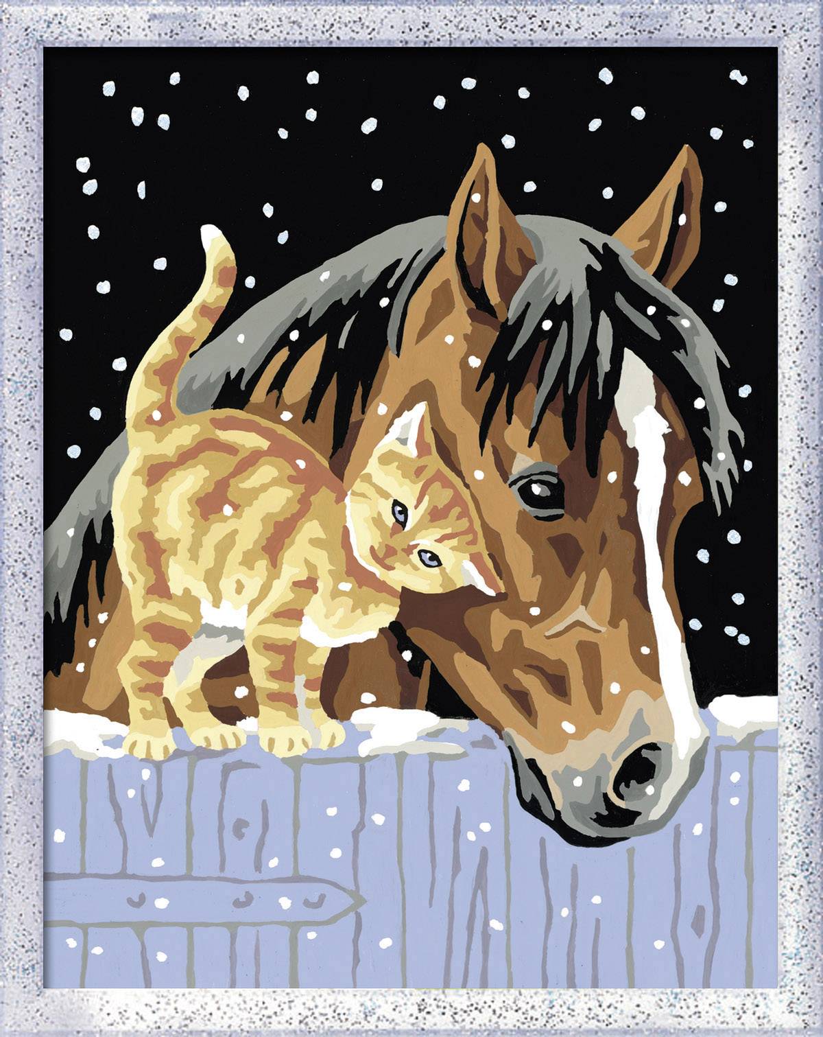 Ravensburger Malen nach Zahlen - Fohlen mit Kätzchen