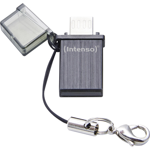 Intenso Mini MOBILE LINE USB-Zusatzspeicher Smartphone/Tablet Schwarz 8GB USB 2.0 Micro USB 2.0