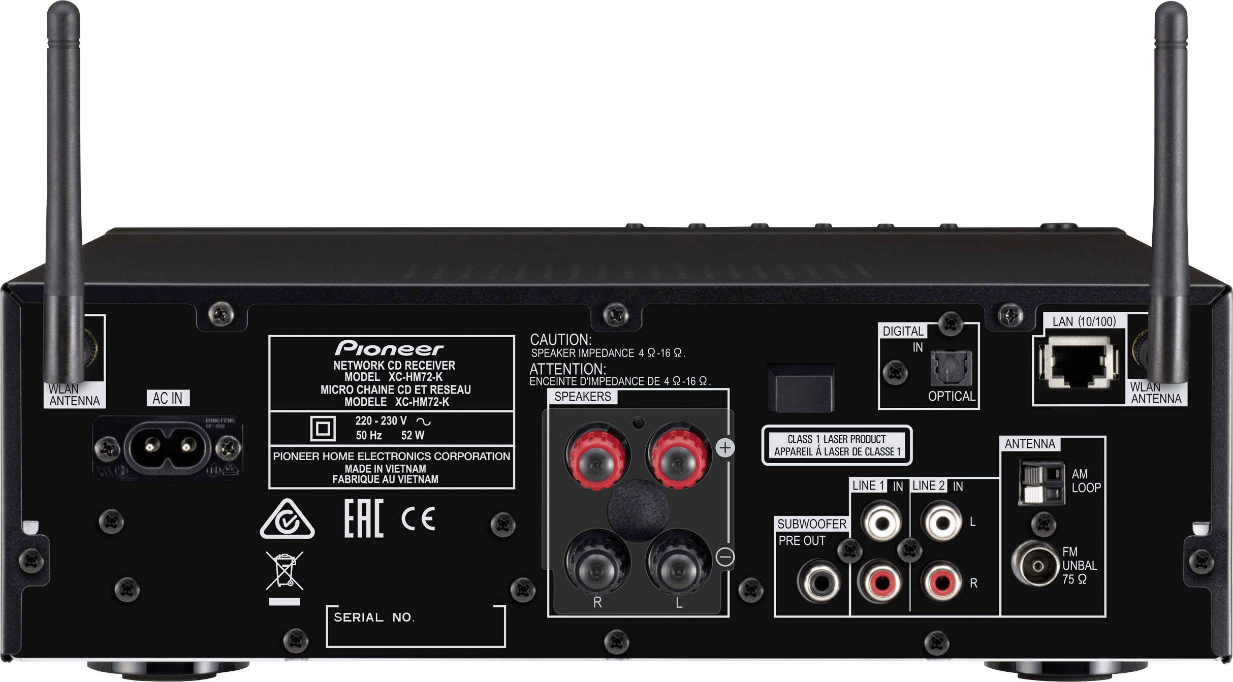 Pioneer X-HM72-K Stereoanlage , Schwarz