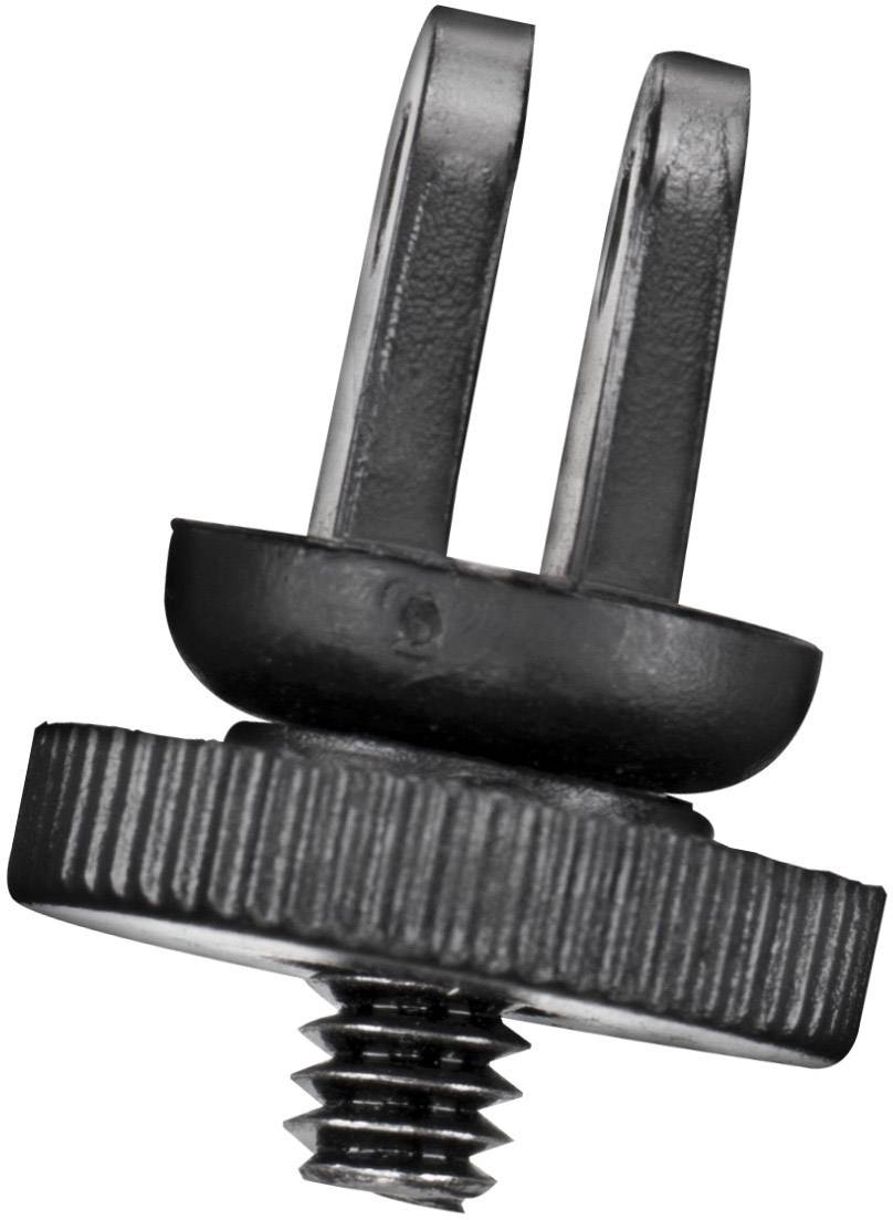 Schraubenadapter mit Gewinde und zwei schmalen, parallel verlaufenden Klemmbügeln, geeignet zur Befestigung von Zubehörteilen.