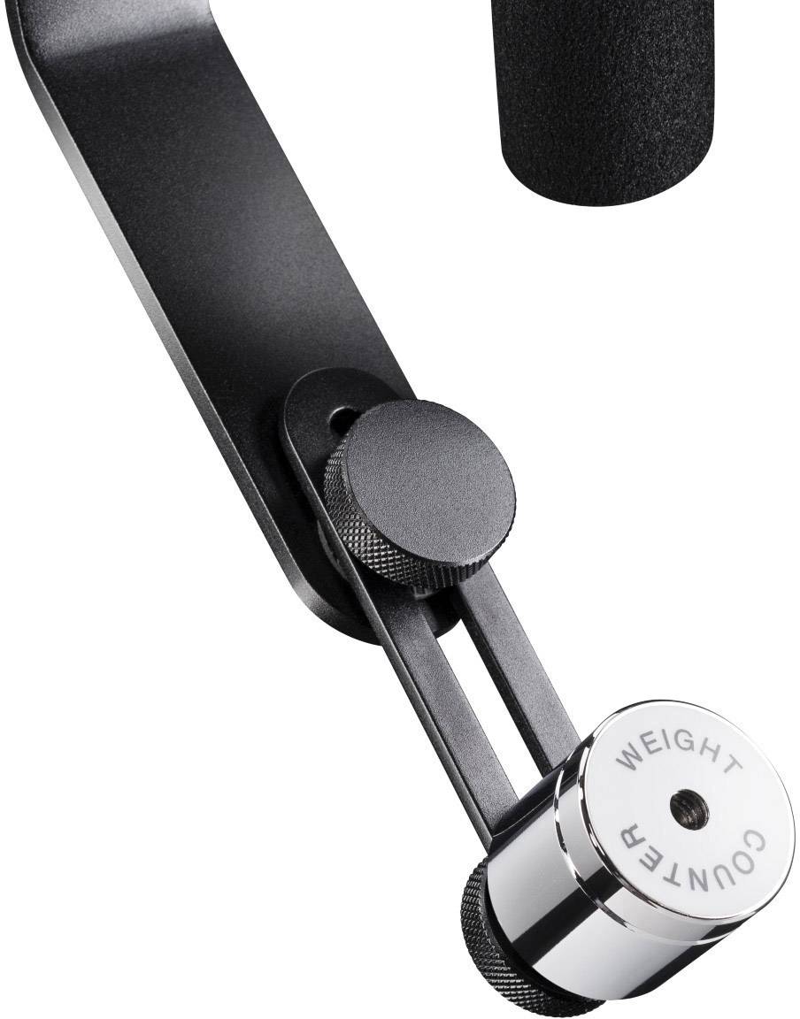 Mantona Schwebestativ Gimbal mechanisch 1/4 Zoll Schwarz Belastbar bis 0.5 kg