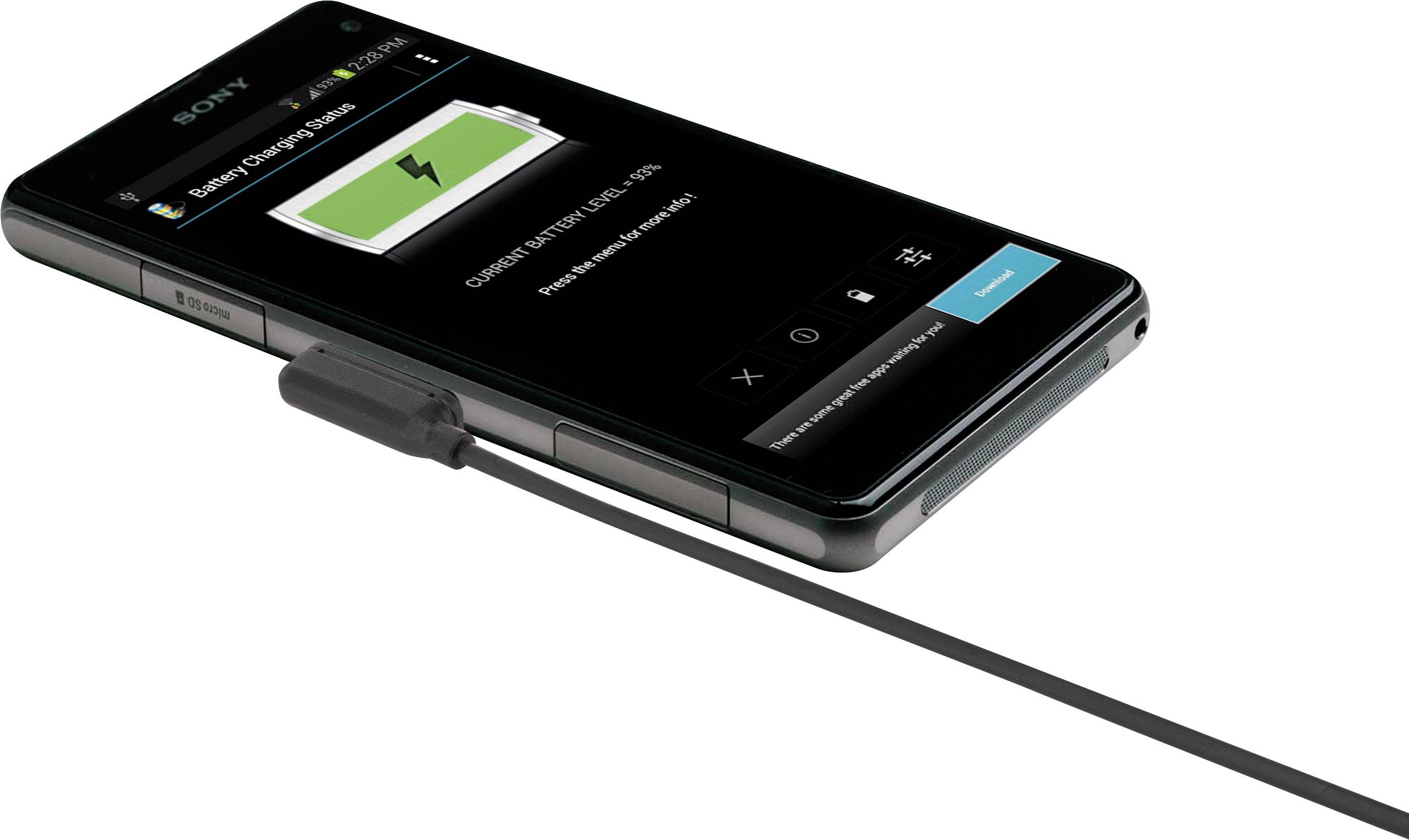 Renkforce Handy Anschlusskabel [1x USB 2.0 Stecker A - 1x Sony Xperia Magnetanschluss] 0.75 m USB 2