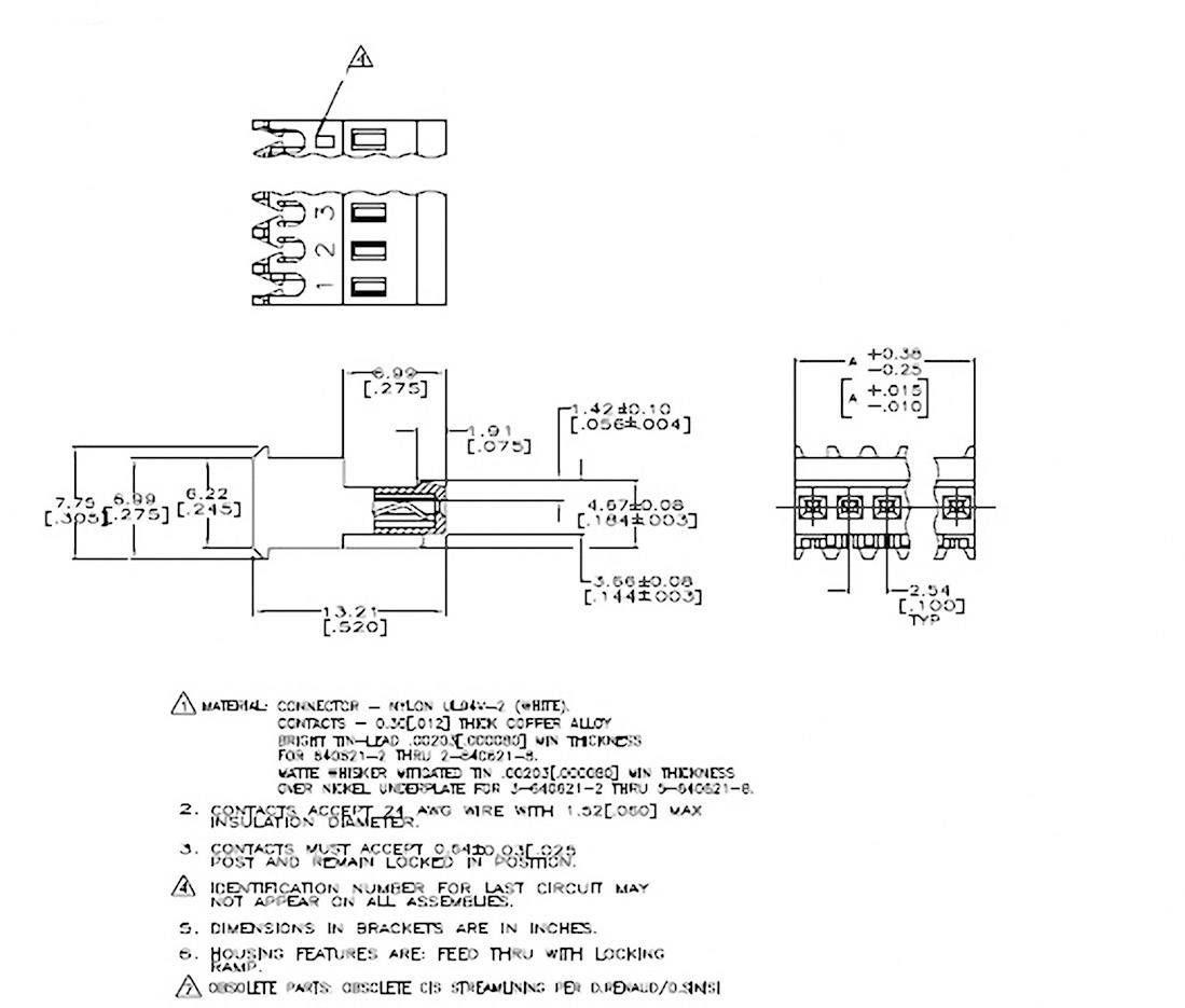TE Connectivity Buchsenleiste (Standard) MTA-100 Polzahl Gesamt 10 4-643814-0