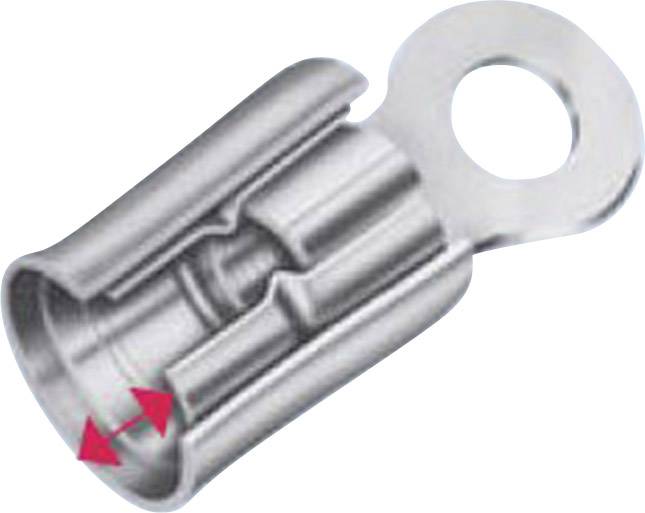 TE Connectivity 640903-1 Flachsteckhülse Steckbreite: 6.3mm Steckdicke: 0.8mm 180° Teilisoliert Rot