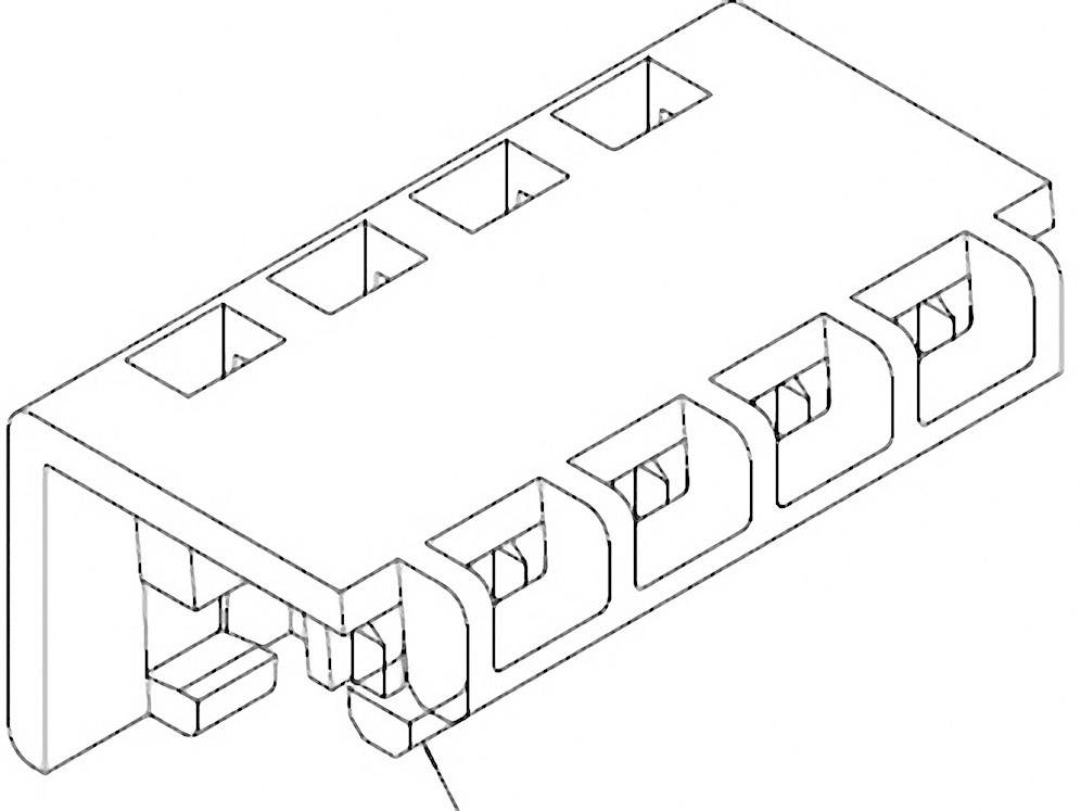TE Connectivity Zugentlastung für Buchsenleiste MTA156 IDC Pole: 12 MTA-156 1-643067-2 Inhalt