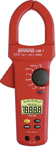 Benning CM 7 Stromzange, Hand-Multimeter digital CAT IV 600V Anzeige (Counts): 4000