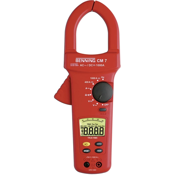Benning CM 7 Stromzange, Hand-Multimeter digital CAT IV 600V Anzeige (Counts): 4000 Benning CM 7 Stromzange, Hand-Multimeter digital CAT IV 600V Anzeige (Counts): 4000